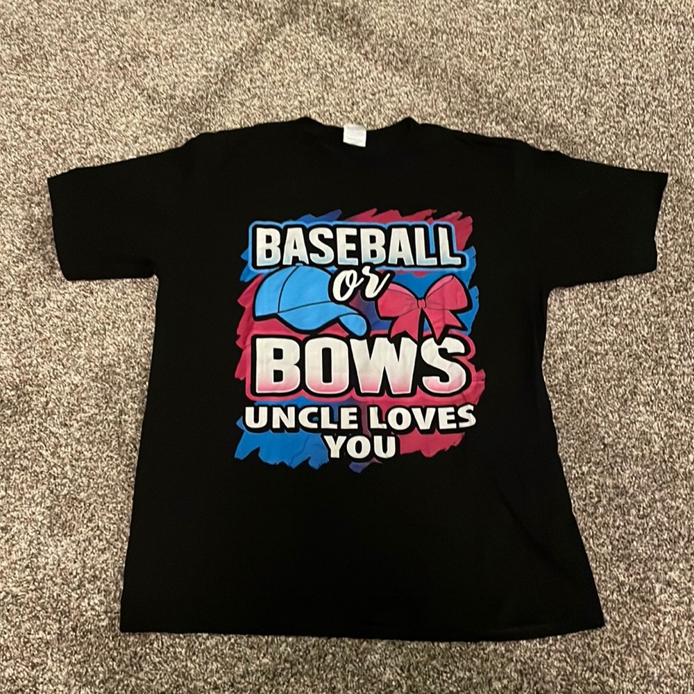 Gender Reveal Team Baseball or Bows